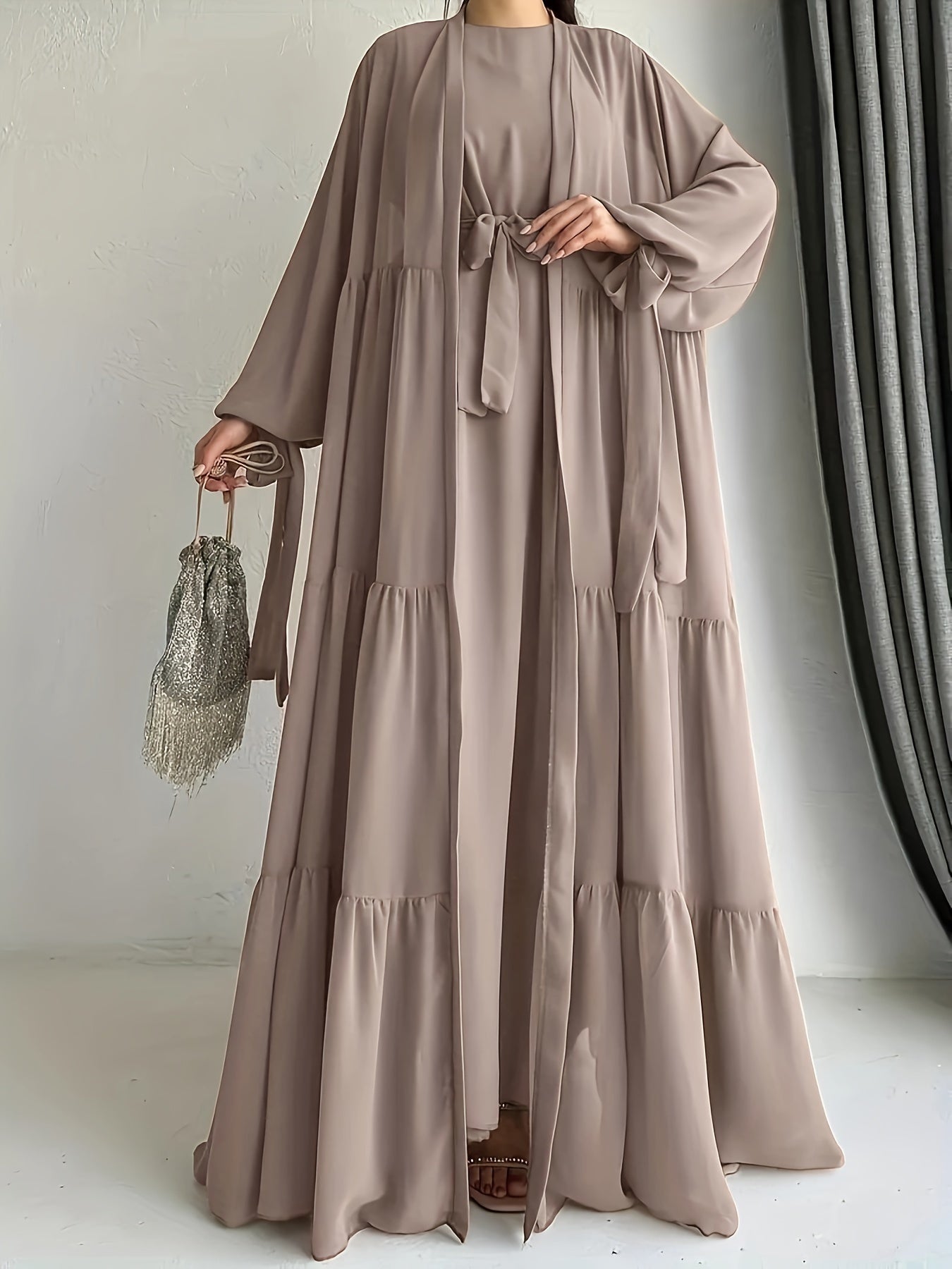 Ensemble Abaya avec gilet