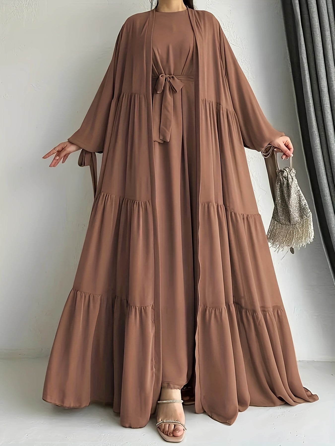 Ensemble Abaya avec gilet