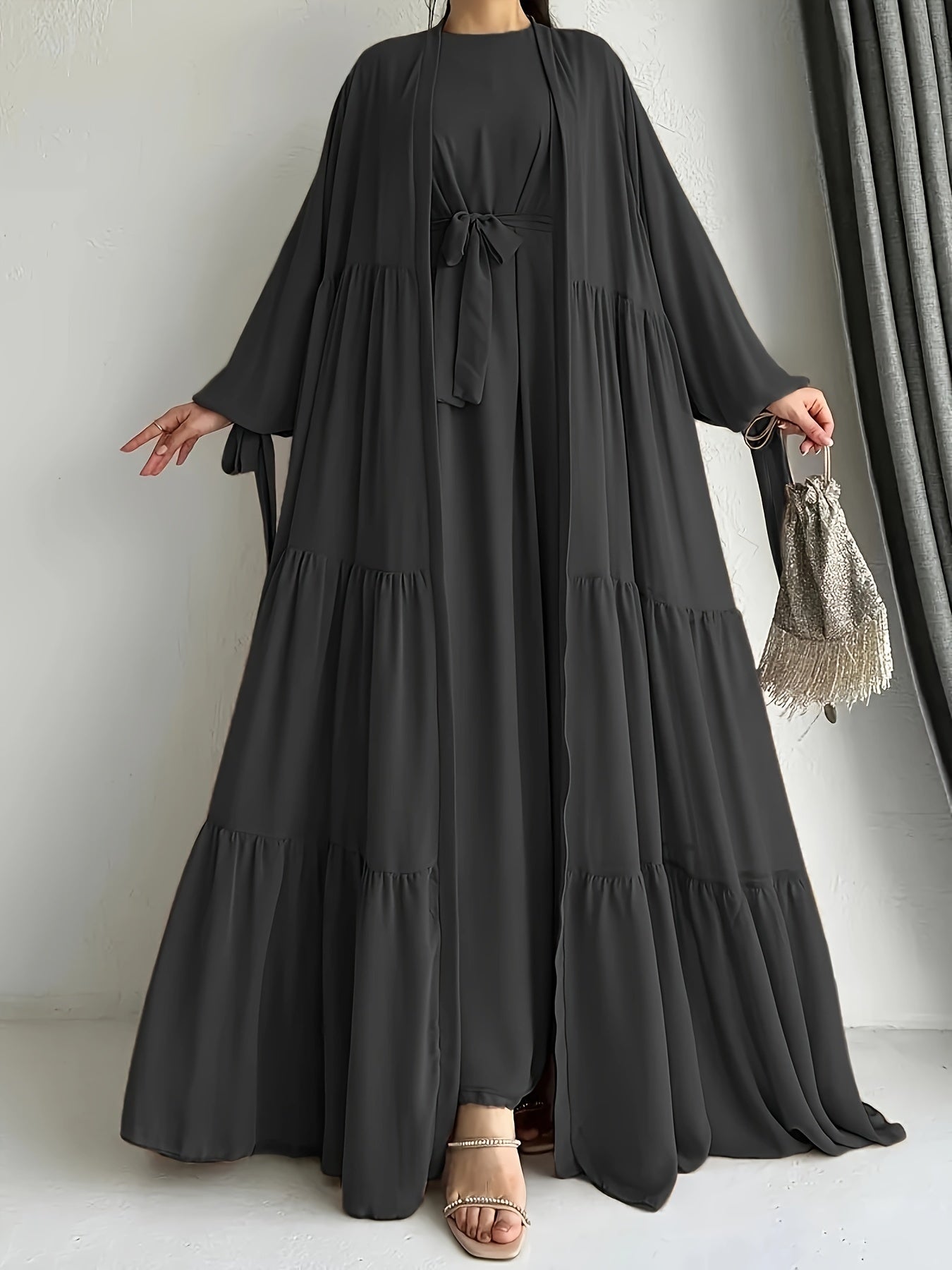 Ensemble Abaya avec gilet