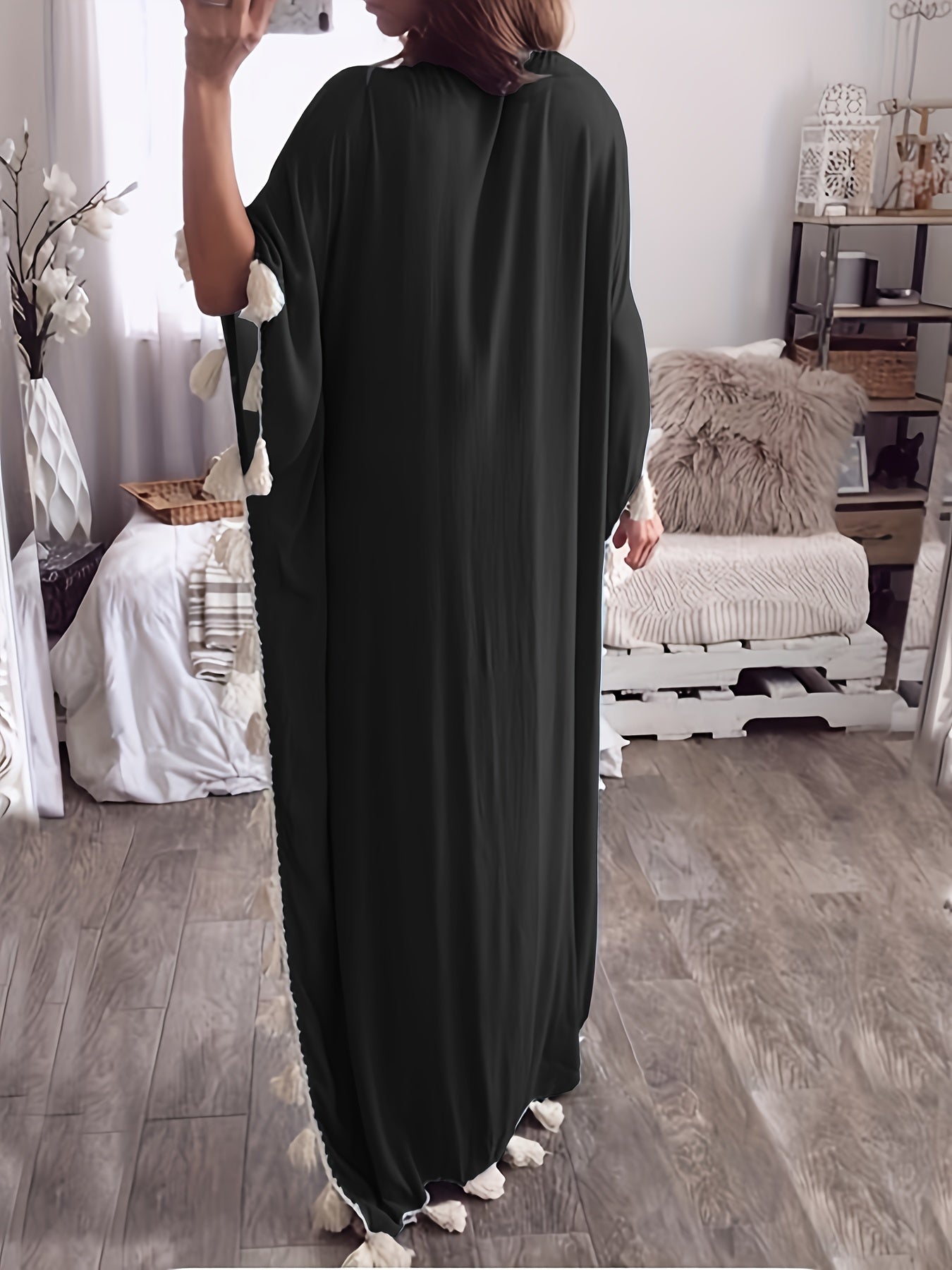 Caftan Femme à pompons