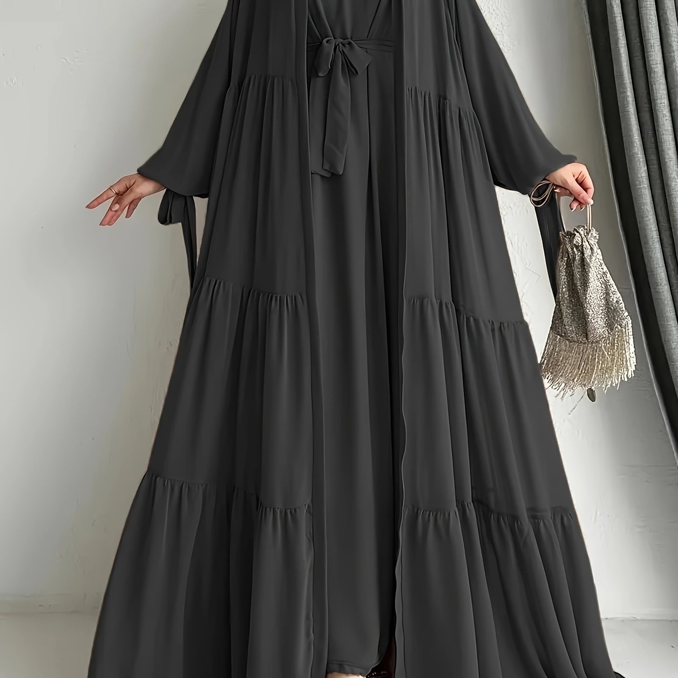 Ensemble Abaya avec gilet