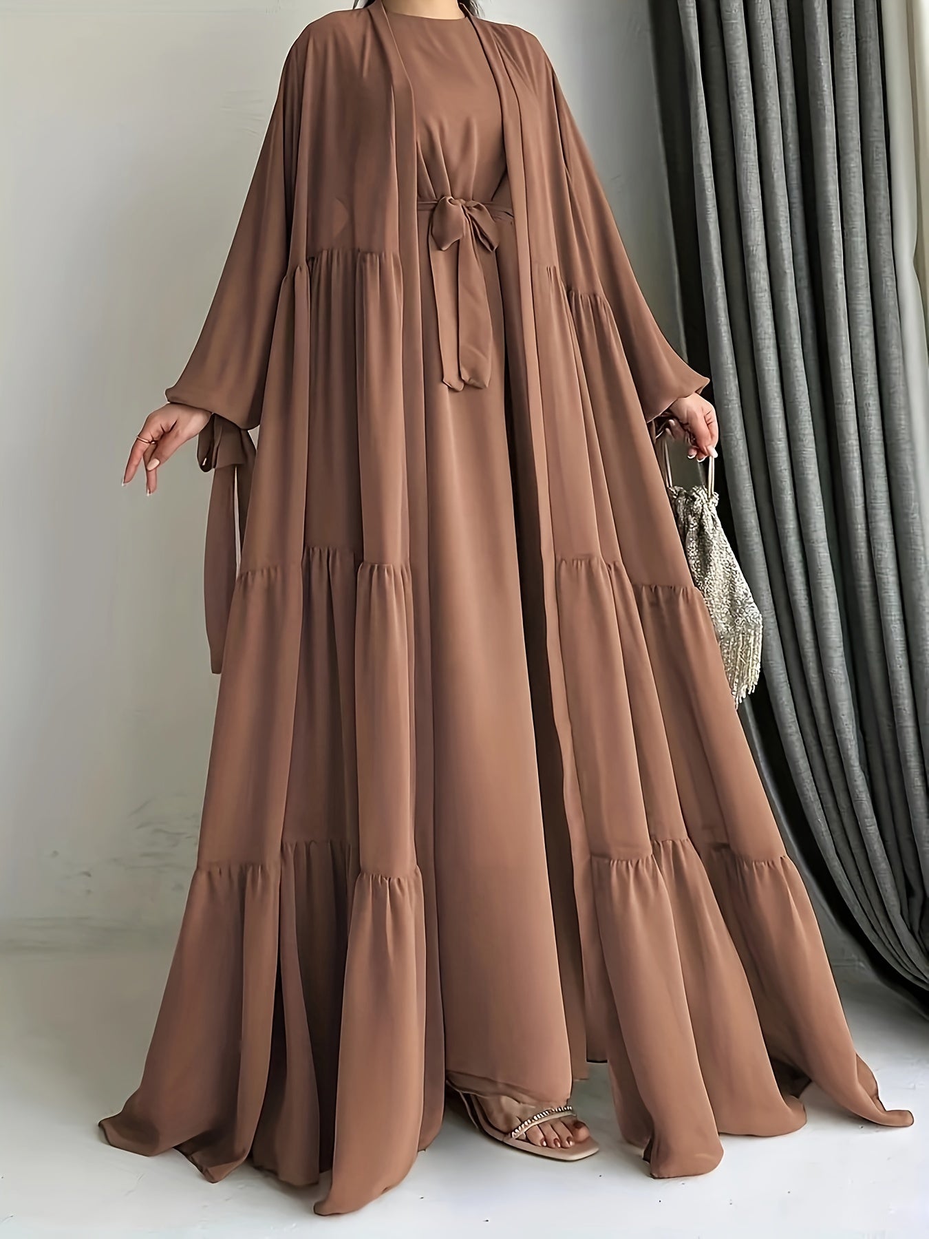 Ensemble Abaya avec gilet