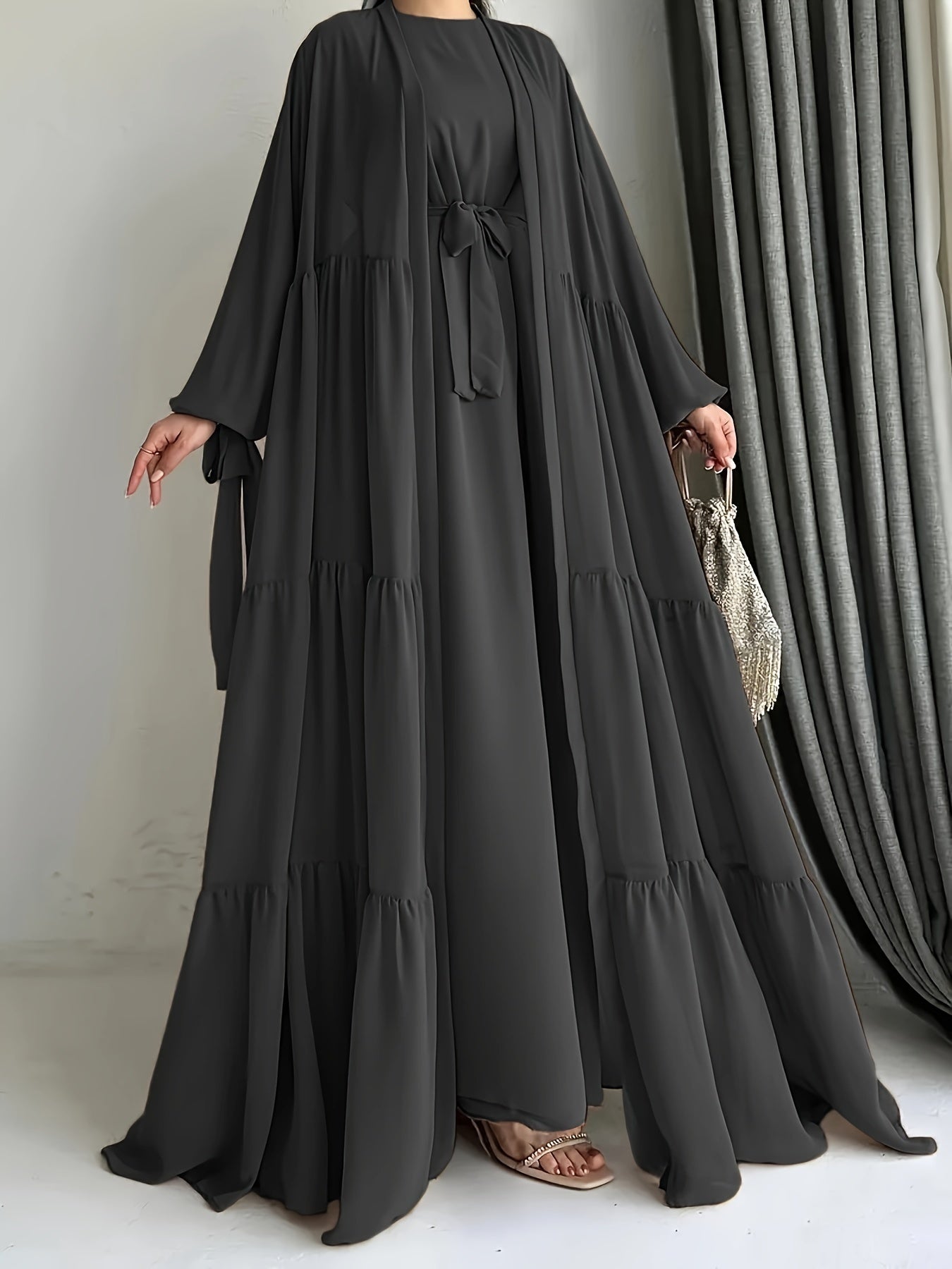 Ensemble Abaya avec gilet