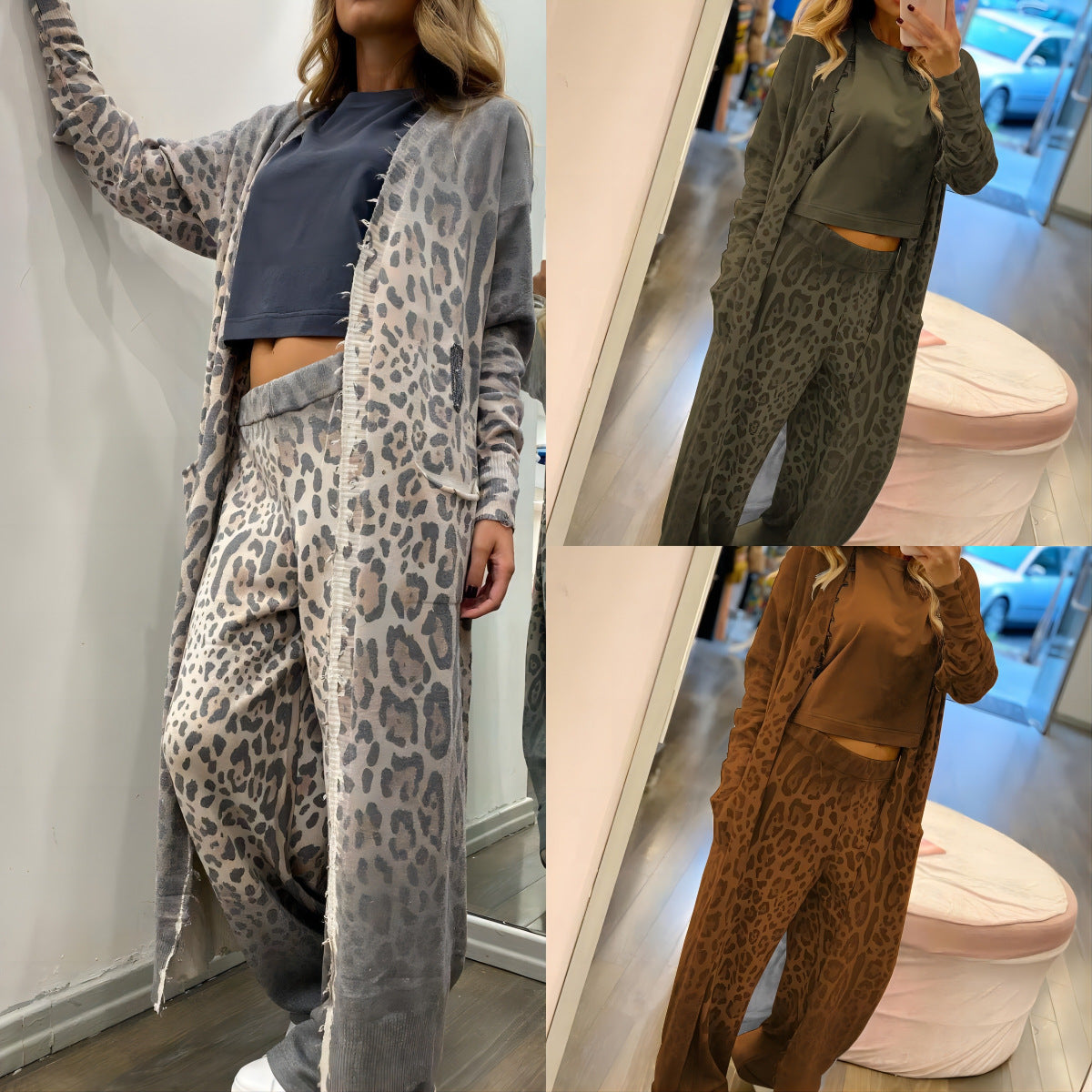 Ensemble Oversize Leopard