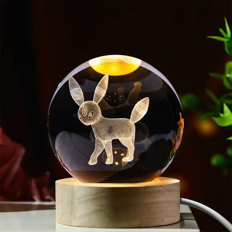 Lampe de chevet Boule de cristal 3D