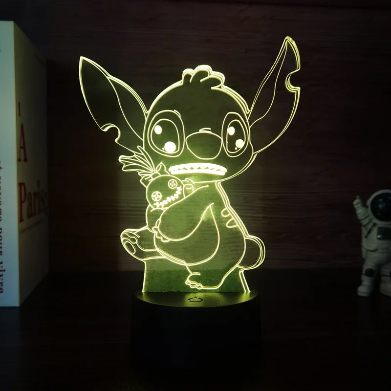 Veilleuse enfants Stitch Led