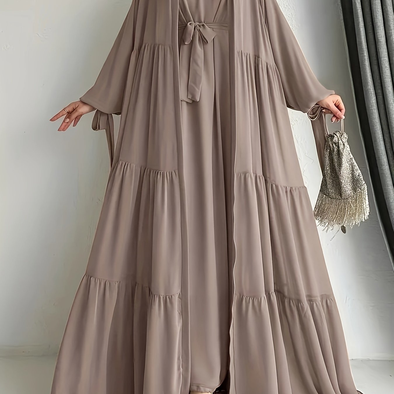 Ensemble Abaya avec gilet