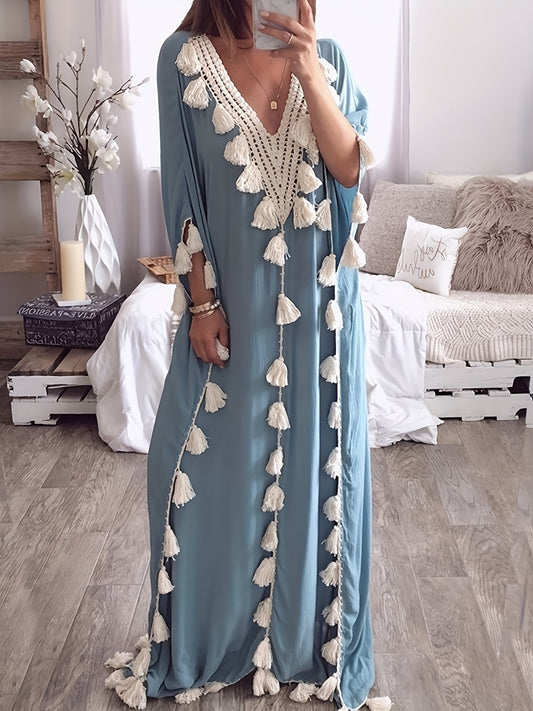 Caftan Femme à pompons